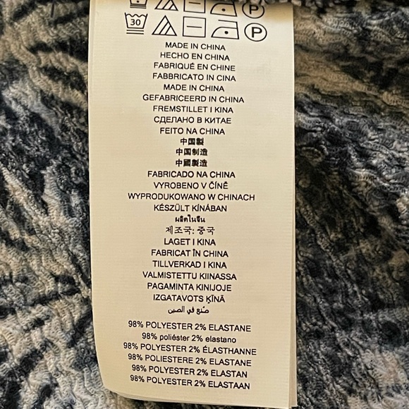 NWT Michael Kors Palm-Print Midi Dress with chain straps size M - Picture 14 of 15